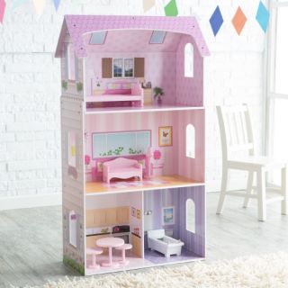 Teamson Kids Modern Doll House with Furniture   Toy Dollhouses