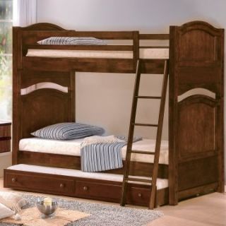 Clarkfield Twin over Twin Bunk Bed with Trundle   Trundle Beds