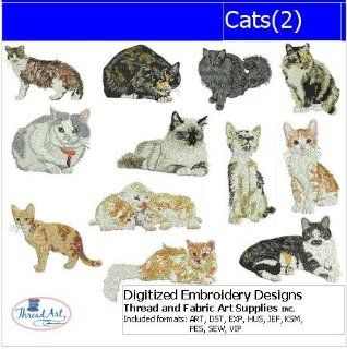 Digitized Embroidery Designs   Cats(2)   CD