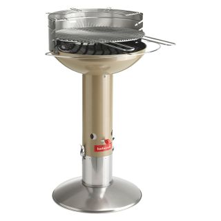 Barbecook Charcoal Pedestal Grill   Major Champagne   Charcoal Grills
