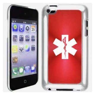 Apple iPod Touch 4 4G 4th Generation Red B1218 hard back case cover Star of Life EMT Cell Phones & Accessories