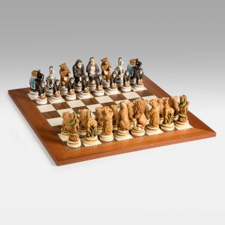Wild Animal Kingdom Chess Set   Chess Sets