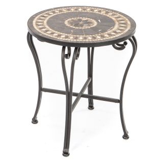 Gibraltar Mosaic Side Table   Patio Tables