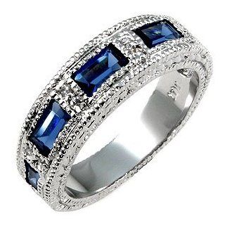 Royal Blue Sapphire Ring   10 Jewelry