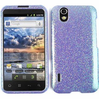 ACCESSORY HARD FACEPLATE CASE COVER FOR LG MARQUEE / IGNITE LS 855 GLITTER LIGHT PURPLE Cell Phones & Accessories
