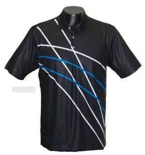 Bermuda Sands Men's Polo Prints Glide 832   Short Sleeve Golf Shirt   Black   Size 2XL  Other Products  