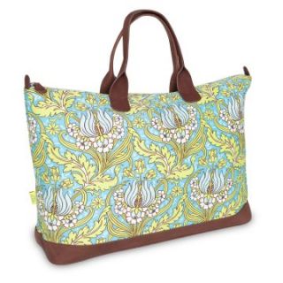 Amy Butler for Kalencom Supernatural Collection Meris Duffle Bag   Temple Tulips Turquoise   Sports & Duffel Bags