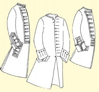 1750's Coat with Military Variations for the Officer or Enlisted Man (44" Chest)  Other Products  