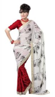 Triveni Sarees Saree One Size White Clothing