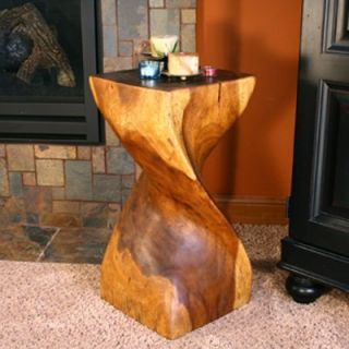 Strata Furniture Single Twist End Table   End Tables