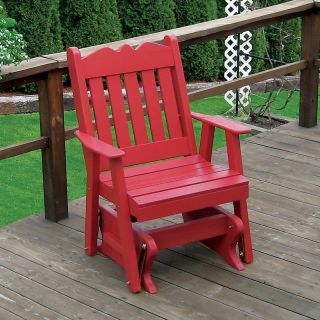 A & L Furniture Yellow Pine Royal English Glider Chair   Outdoor Gliders