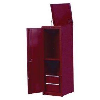 Locker Red W/2 R Bearing Drwr & Lid   Storage Lockers  