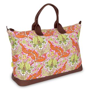 Amy Butler for Kalencom Supernatural Collection Meris Duffle Bag   Temple Tulips Tangerine   Sports & Duffel Bags