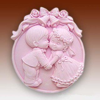 Wedding Kiss 50197 Craft Art Silicone Soap mold Craft Molds DIY Handmade soap molds