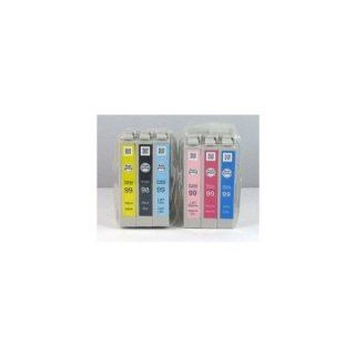 Epson 835 ink Color Multipack Ink Inkjet Genuine Cartridges 98/99 with Black, Cyan, Magenta, Yellow, Light Cyan, and Light Magenta for the Epson Artisan 835 Printer Includes T098120, T099220 T099320, T099420, T099520, T099620 Electronics