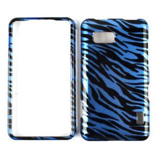 For Lg Mach Ls 860 Transparent Blue Zebra Case Accessories Cell Phones & Accessories
