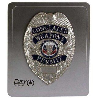 Concealed Weapons Permit Badge, Silver Concealed Weapons Permit Badge, Silver Sports & Outdoors
