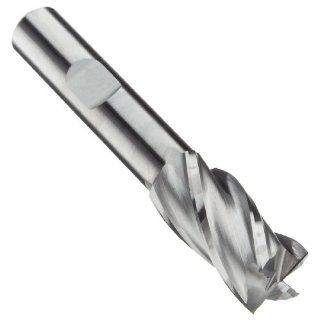 Niagara Cutter SPC408 Cobalt Steel Square Nose End Mills, Inch, Weldon Shank, Uncoated (Bright) Finish, Finishing Cut, 30 Degree Helix, For Use With All Materials