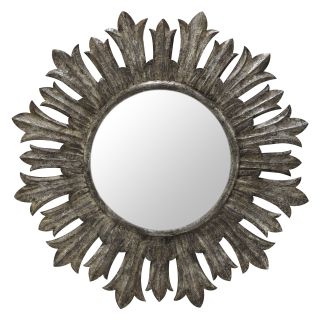 Fairview Silver Crackle Decorative Oversized Mirror   36 diam.   Wall Mirrors