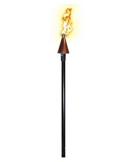 Copper Cone Style Permanent Patio Light Packages   Gas Torches