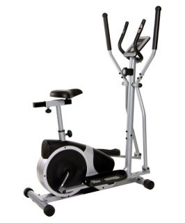 Body Champ BRM2780 Magnetic Elliptical Dual Trainer with Seat   Elliptical Trainers