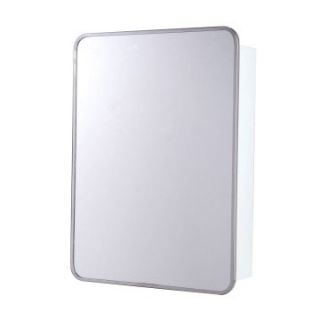Ketcham 16W x 28H in. Single Door Surface Mount Medicine Cabinet   Rounded Corners   Surface Mount Medicine Cabinets