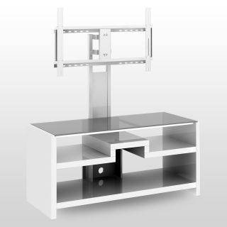 kathy ireland Office by Bush Furniture New York Skyline 3 in 1 Gaming Center / TV Stand   Plumeria White   TV Stands