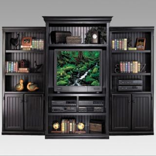 kathy ireland Home by Martin Southampton Wall Bookcase   Black   Bookcases