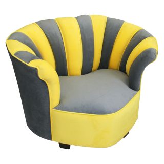 Newco Kids Sweetheart Tween Chair   Yellow and Gray   Specialty Chairs