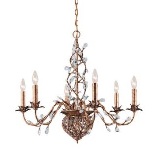 Crystorama Bethany Chandelier   28W in. Etruscan Gold   Chandeliers