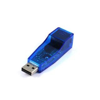 Lerway USB 2.0 to Ethernet LAN 100Mb Data Transfer Converter Card Adapter With Driver Blue Computers & Accessories