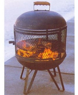 Oakland Living 26 Inch Jr. Feast Fire Pit with Grill   Fire Pits