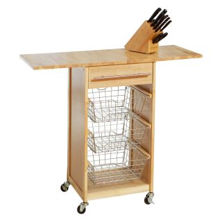 Best Selling Home Decor Expandable Wooden Kitchen Island   Kitchen Islands and Carts