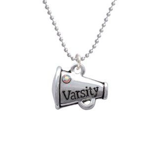 Varsity Megaphone with AB Crystal [Jewelry] Delight Delight Jewelry