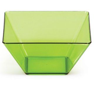 Green Mini Square Plastic Bowls   3.5 Inches Toys & Games
