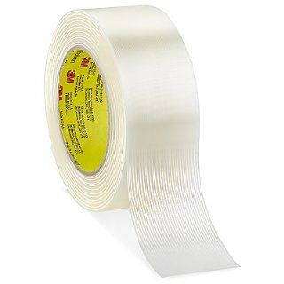 3M Scotch 863 Rubber Resin Reinforced Economy Strapping Adhesive Tape, 5 mil Thick, 60 yds Length x 2" Width, Clear