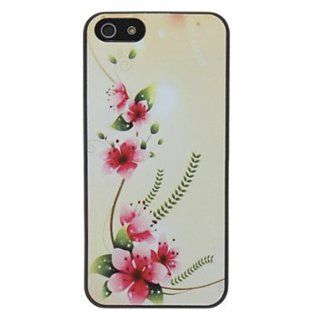 Beautiful Flower Pattern Diamond Look PC Hard Case with Matte Back Cover for iPhone 5/5S  Cell Phone Carrying Cases  Sports & Outdoors