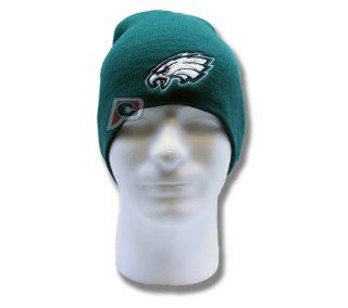 Philadelphia Eagles Green Cuffless Knit Skull Cap Beanie Winter Cap  Sports Fan Beanies  Sports & Outdoors