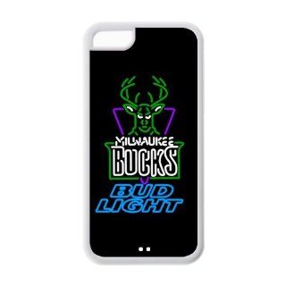 Custom NBA Milwaukee Bucks Back Cover Case for iPhone 5C LLCC 864 Cell Phones & Accessories