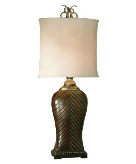 Uttermost 27240 Leather Weave Table Lamp   Table Lamps