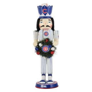 Forever Collectibles MLB 14 in. Wreath Nutcracker   Holiday Decorations