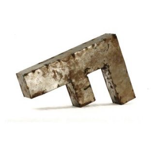 Letter F Metal Wall Art   Small   10.65W x 18H in.   Wall Sculptures and Panels