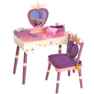 Levels of Discovery Royal Princess Girls Bedroom Vanity Set   Kids Bedroom Vanities