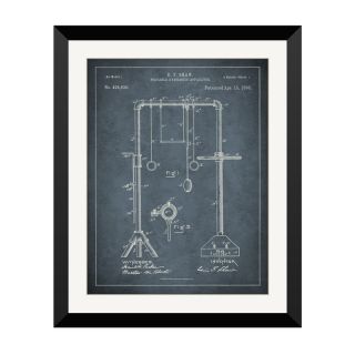 1890 Gymnastics Apparatus Design Framed Wall Art   Framed Wall Art