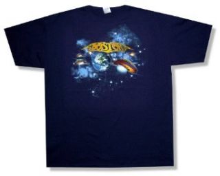 Boston "Galaxy" Navy Blue T Shirt New Adult (Small) Fashion T Shirts Clothing