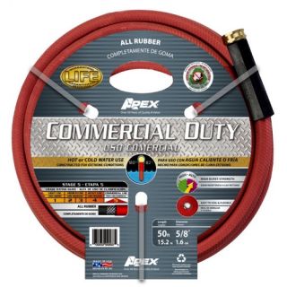 Teknor 5/8 in. Commercial All Rubber Hot Water Professional Hose   50 ft.   Watering