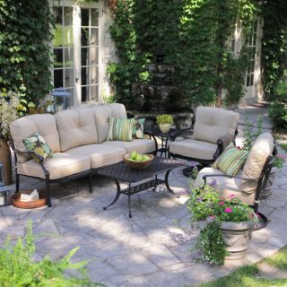 Belham Living Palazetto Milan Collection Outdoor Sofa Set   Seats 5   Conversation Patio Sets