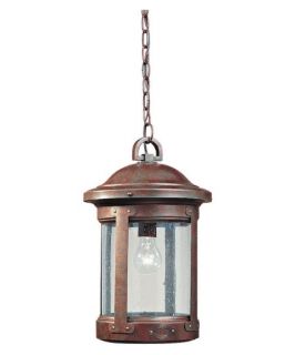 Sea Gull H.S.S. Co Op Outdoor Hanging Light   16.75H in. Weathered Copper   Outdoor Hanging Lights