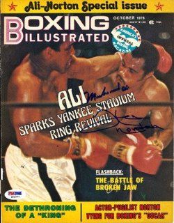 Muhammad Ali & Ken Norton Autographed Signed Magazine Cover #S01574   PSA/DNA Certified   Autographed Boxing Magazines Sports Collectibles