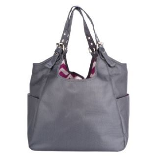 JP Lizzy Graphite Blush Satchel Diaper Bag   Designer Diaper Bags